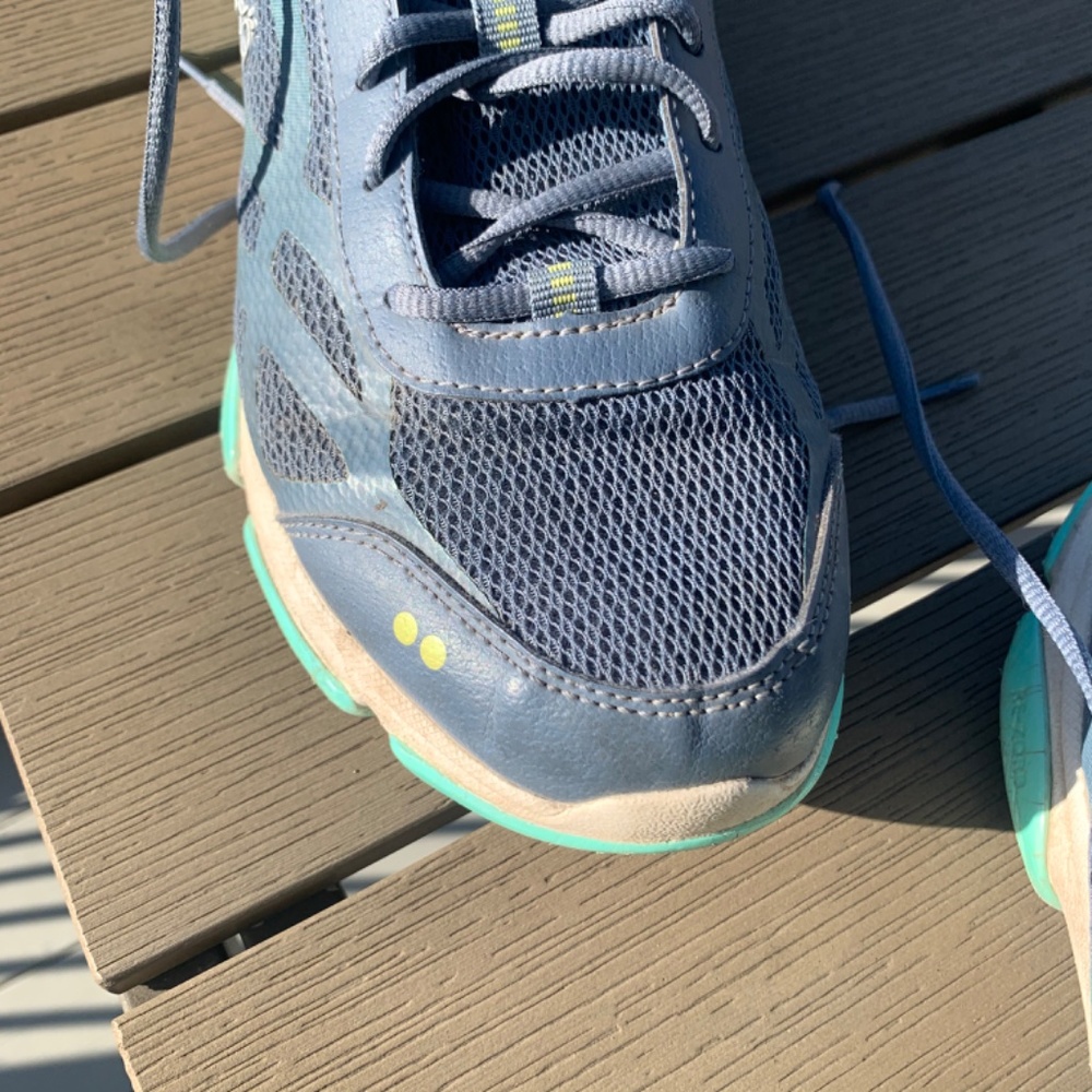 Women’s Ryka Devotion walking athletic running shoe trainer blue gray 10W - Picture 9 of 14